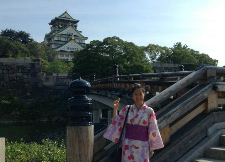 Christina at a temple in Japan. Photo courtesy of Christina Sue.