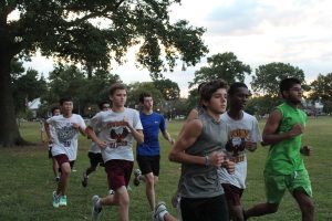 The boys team prepares for the fall season.