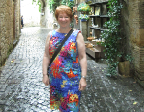 Ms Wallace in Orvieto, Italy Photo Courtesy of Ms.Wallace
