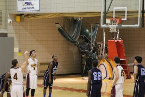 Senior Nicholas Stamoulis takes a free throw after being fouled. Photo Credit: Reon Chang