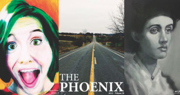 Student-produced art and photography taken from the Spring 2014 editition of the Phoenix.