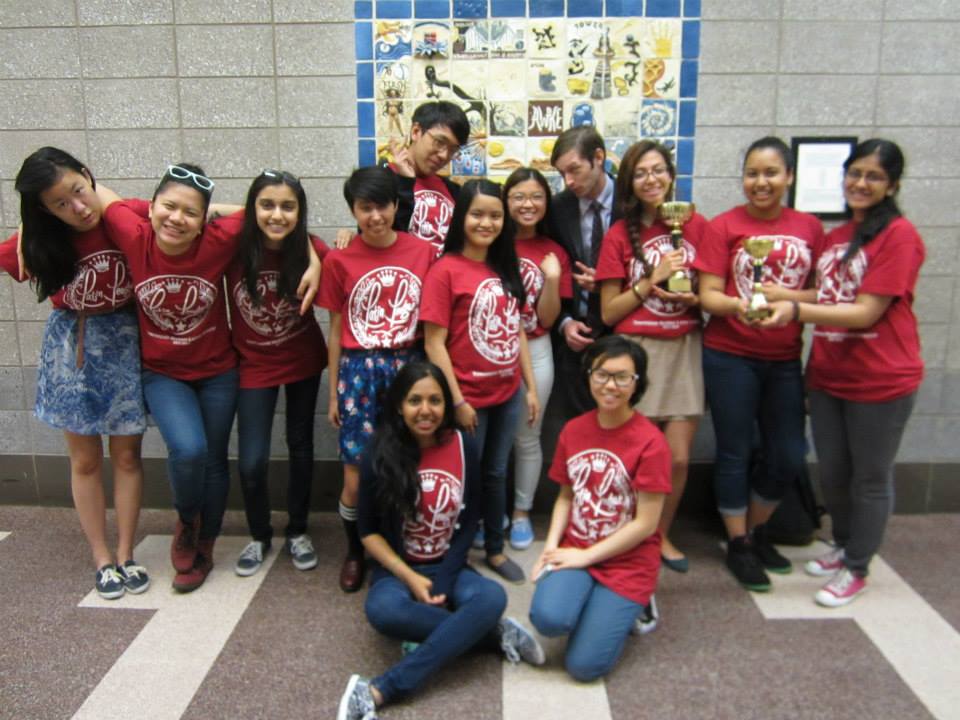 The Latin League at the certamen. Photo courtesy of Michelle Gan.